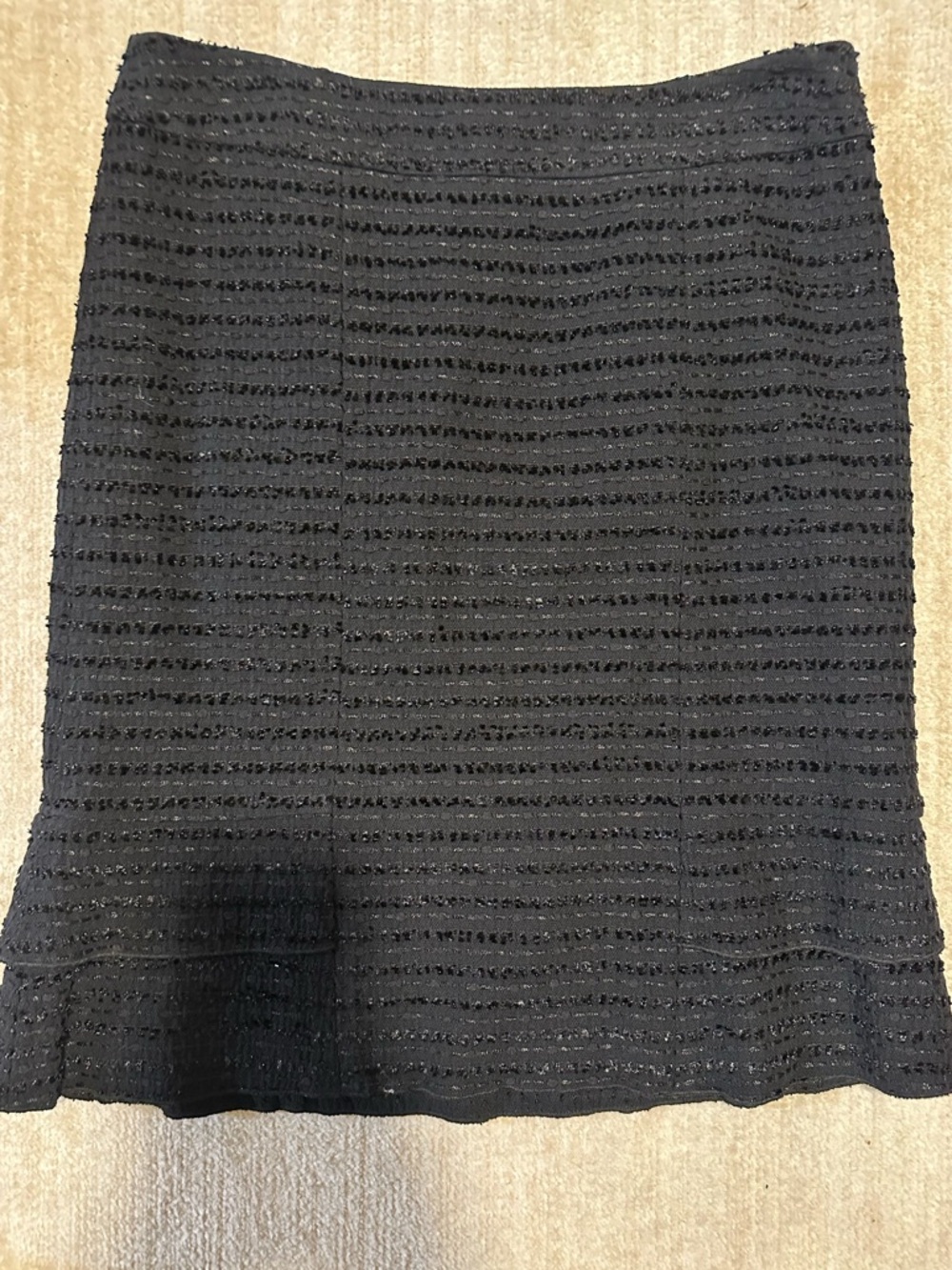 Etcetera Black Textured Pencil Skirt